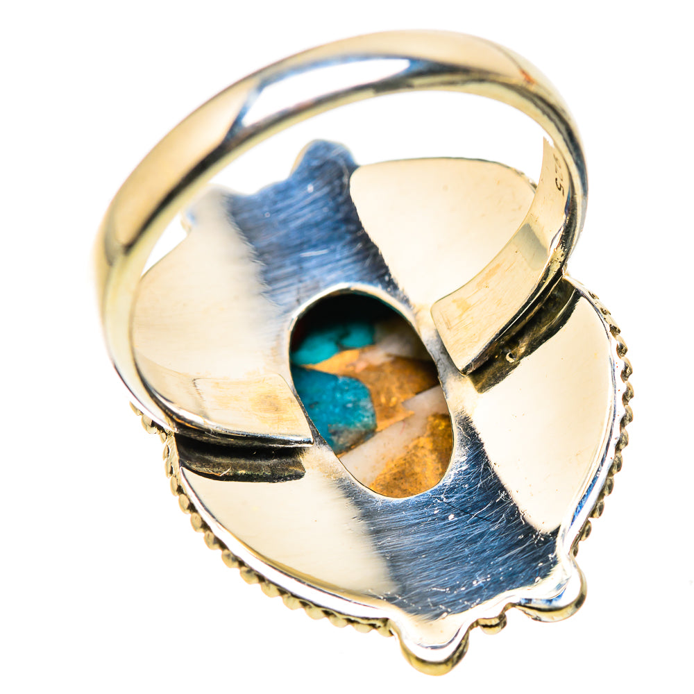 Spiny Oyster Turquoise Ring Size 9 (925 Sterling Silver) RING134871