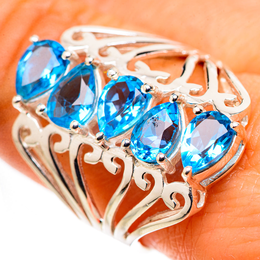 Blue Topaz Ring Size 9 (925 Sterling Silver) RING134763