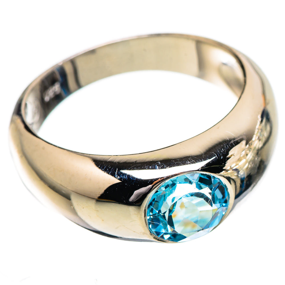 Blue Topaz Ring Size 7.75 (925 Sterling Silver) RING135845