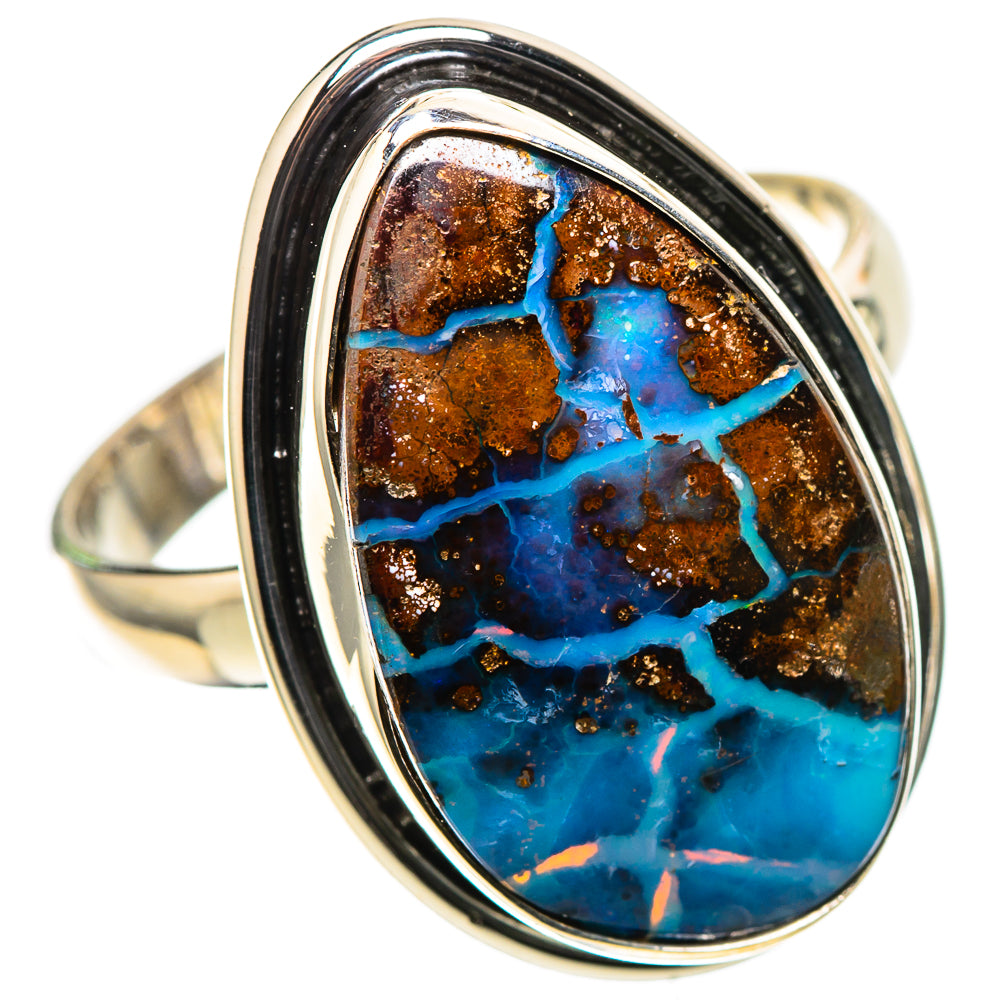 Boulder Opal 925 Sterling Silver Ring Size 10 (925 Sterling Silver) RING137639