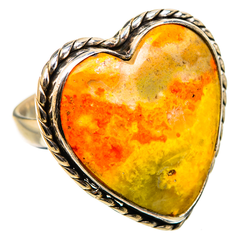 Large Bumblebee Jasper Ring Size 8 (925 Sterling Silver) RING135547