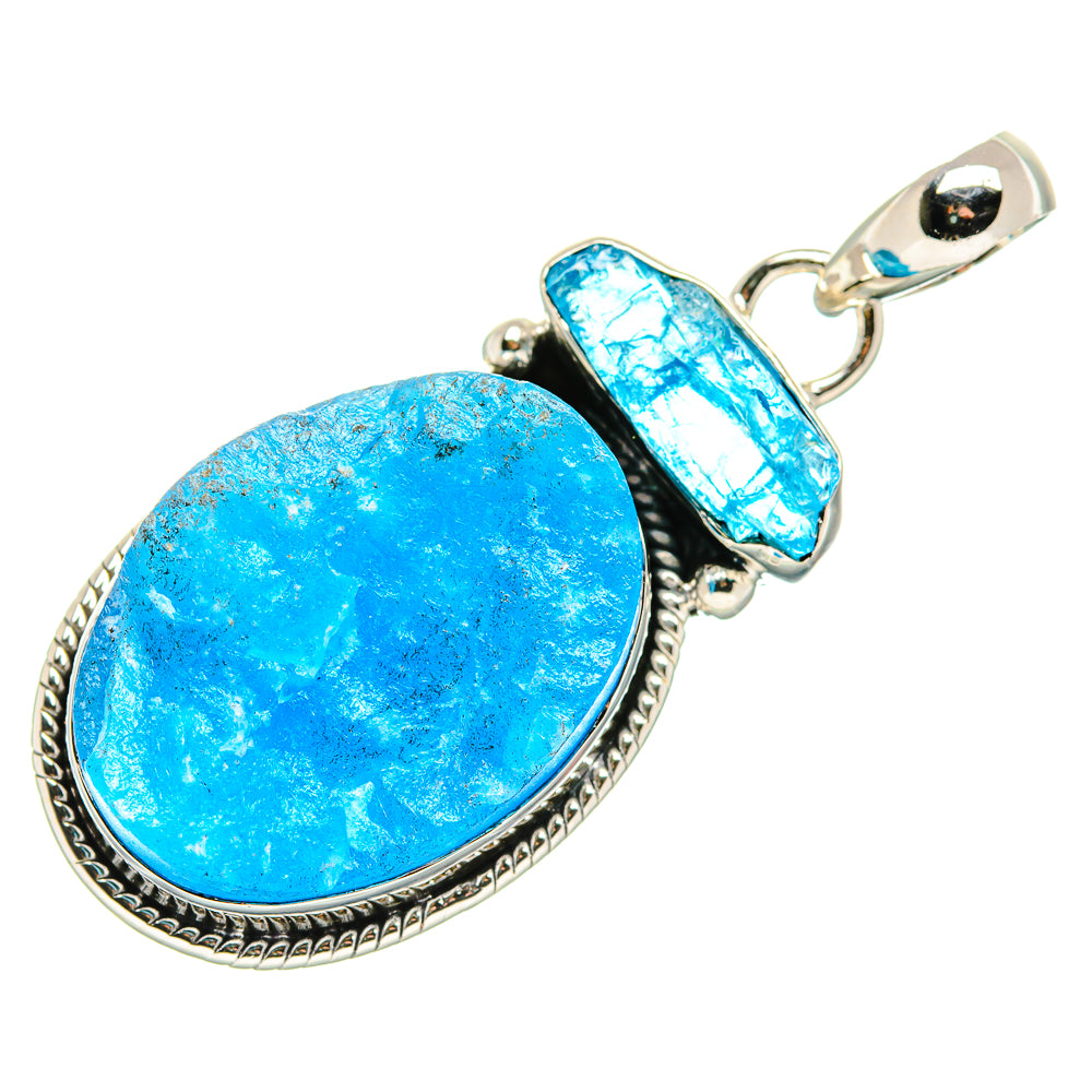 Rough Smithsonite Pendant 1 3/4" (925 Sterling Silver) PD36320