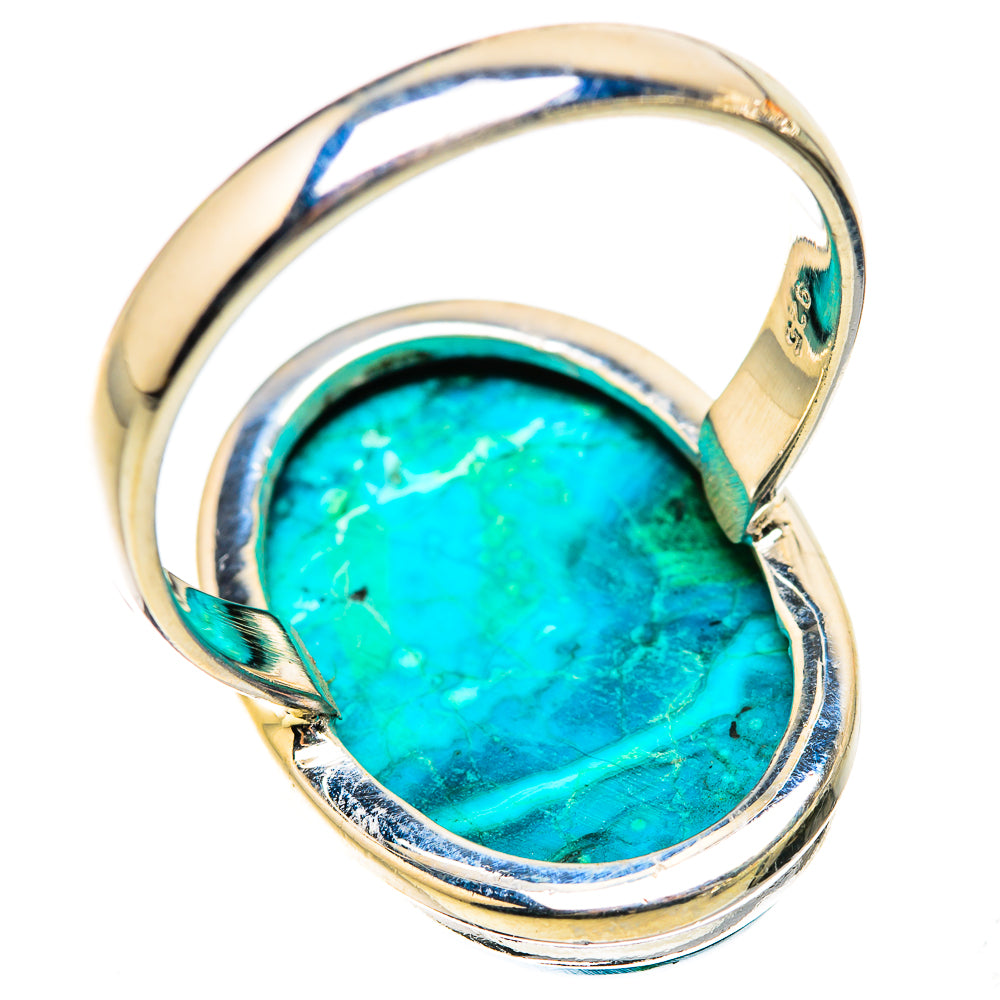 Malachite In Chrysocolla Ring Size 11 (925 Sterling Silver) RING135491
