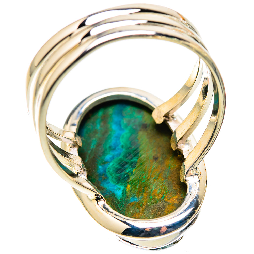 Large Malachite In Chrysocolla Ring Size 11 (925 Sterling Silver) RING135750