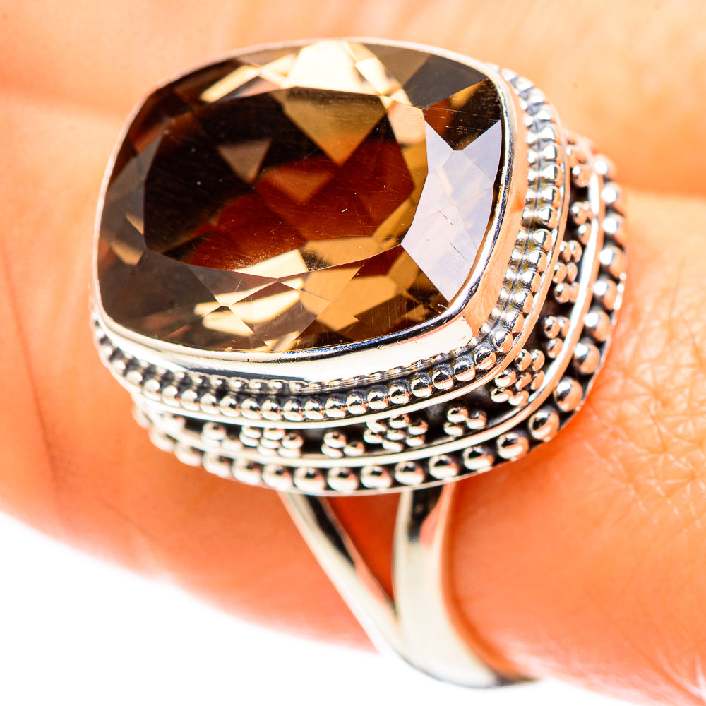 Smoky Quartz Ring Size 8.25 (925 Sterling Silver) RING136806
