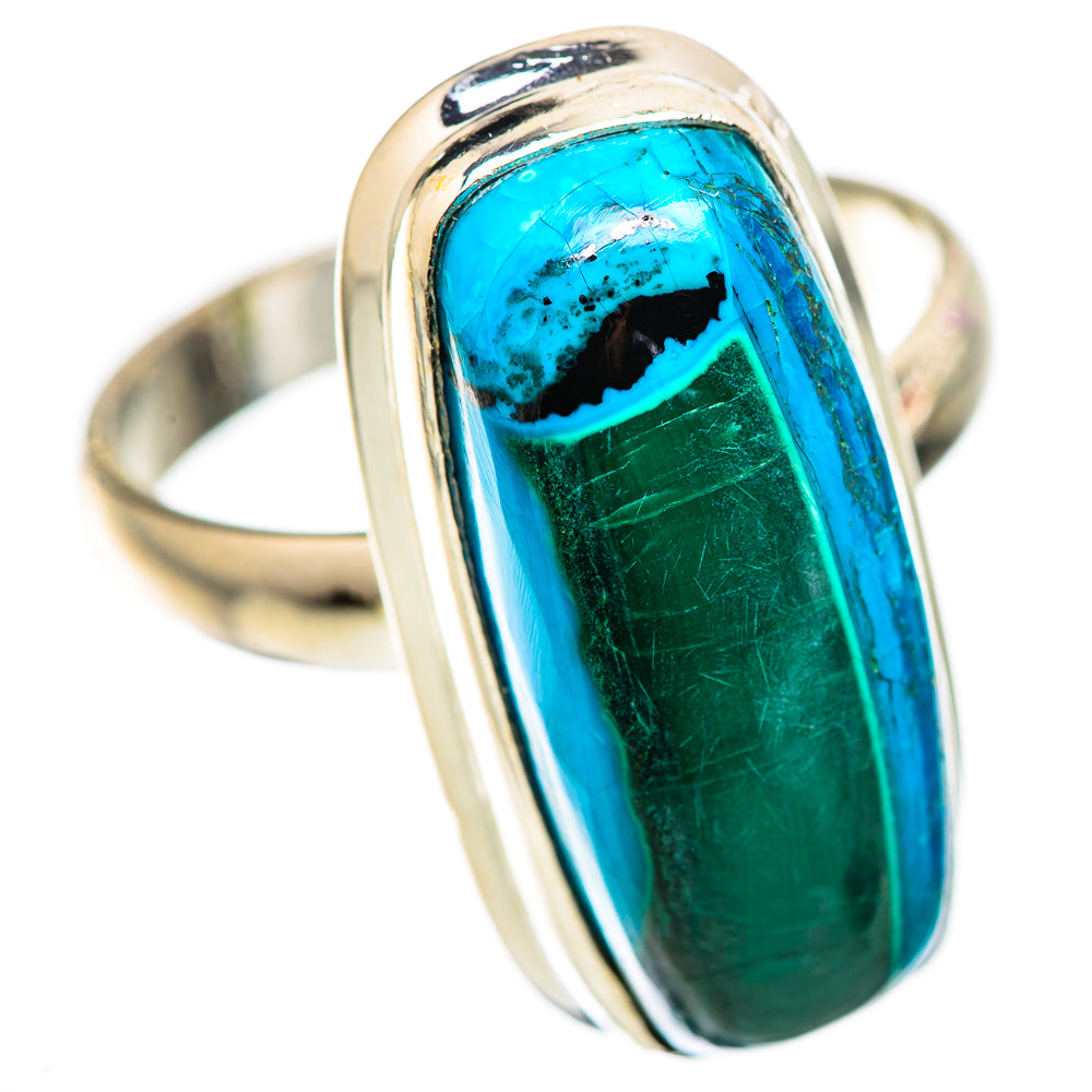 Malachite In Chrysocolla Ring Size 10 (925 Sterling Silver) RING136000