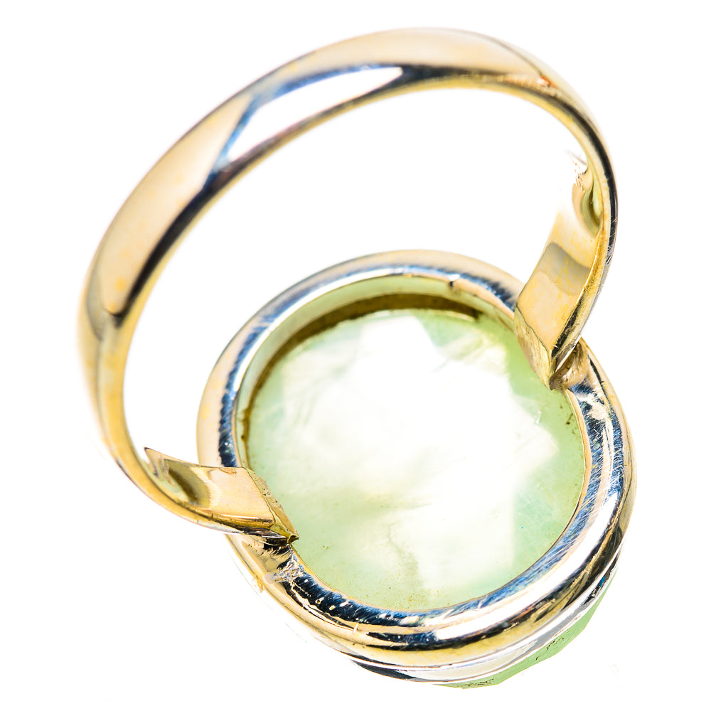 Anasilvercos Prehnite Ring Size 11.75 (925 Sterling Silver)