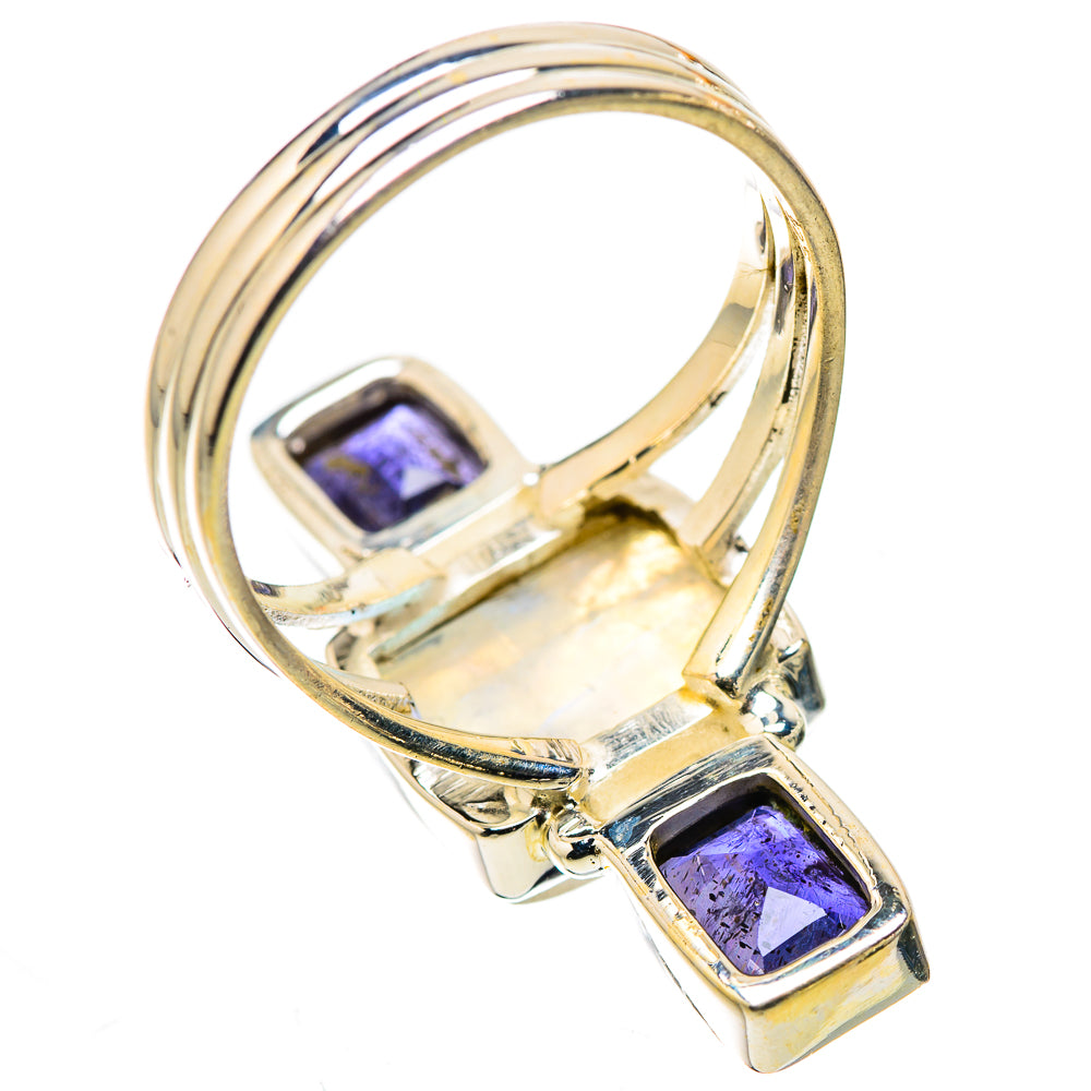 Rainbow Moonstone, Tanzanite Ring Size 9 (925 Sterling Silver) RING135609
