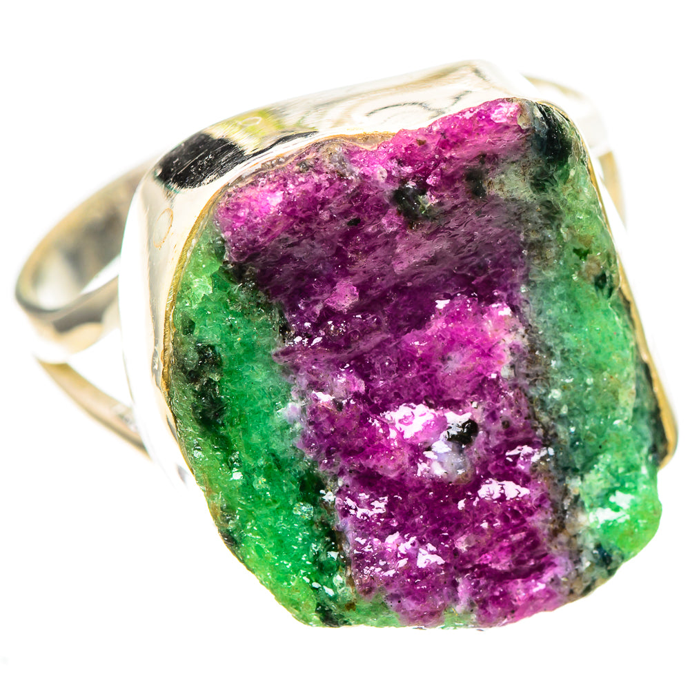 Rough Ruby Zoisite 925 Sterling Silver Ring Size 10.75 (925 Sterling Silver) RING137189
