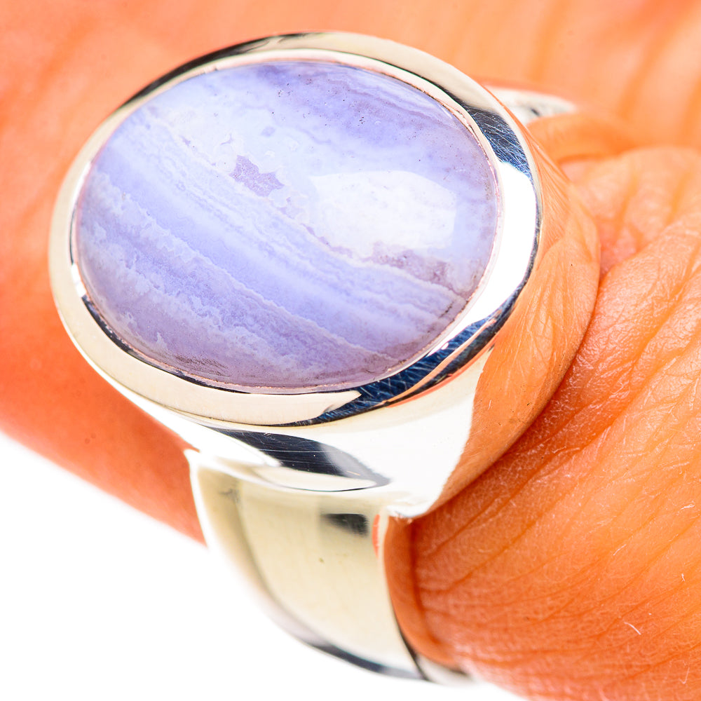 Blue Lace Agate Ring Size 7 (925 Sterling Silver) RING134590