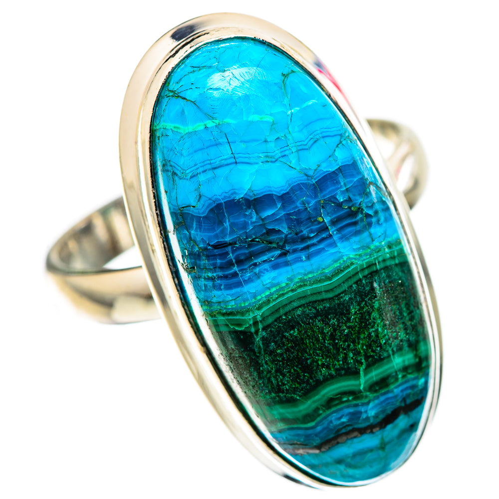 Large Malachite In Chrysocolla Ring Size 11 (925 Sterling Silver) RING136169