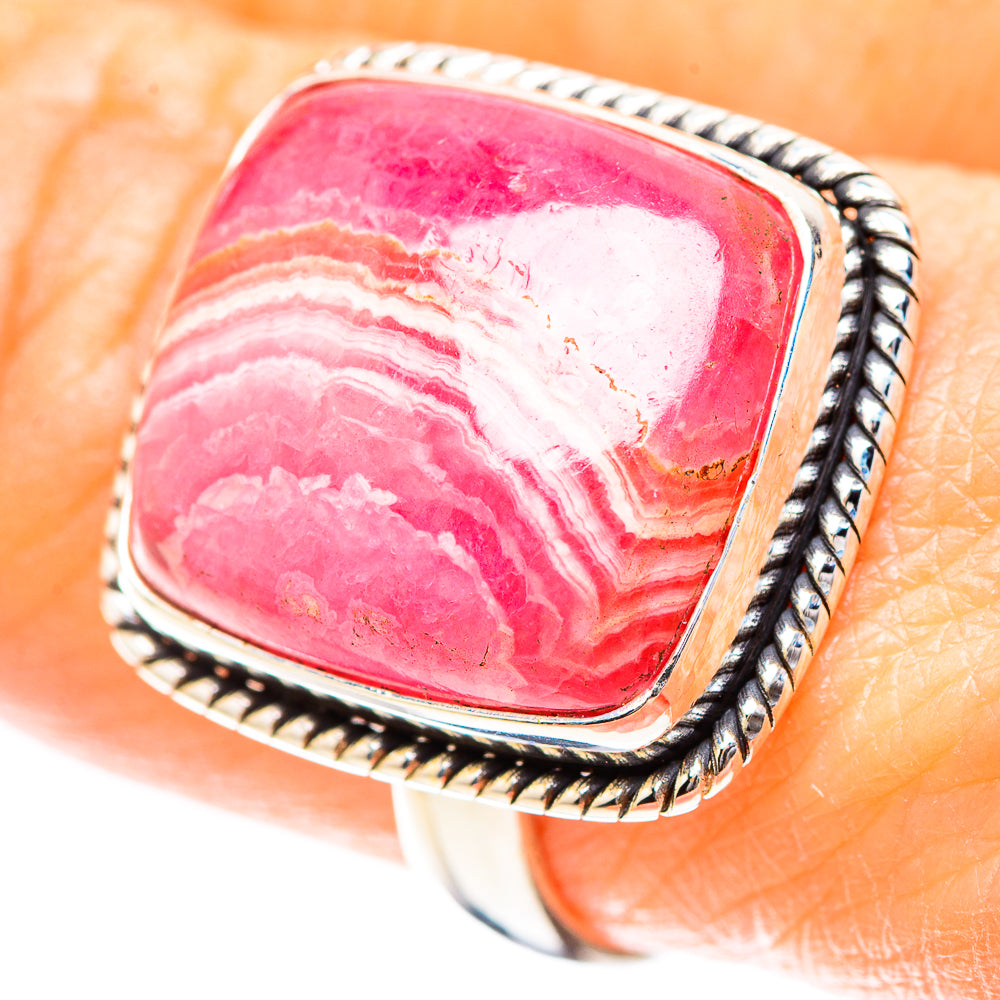 Rhodochrosite 925 Sterling Silver Ring Size 8.75 (925 Sterling Silver) RING137215