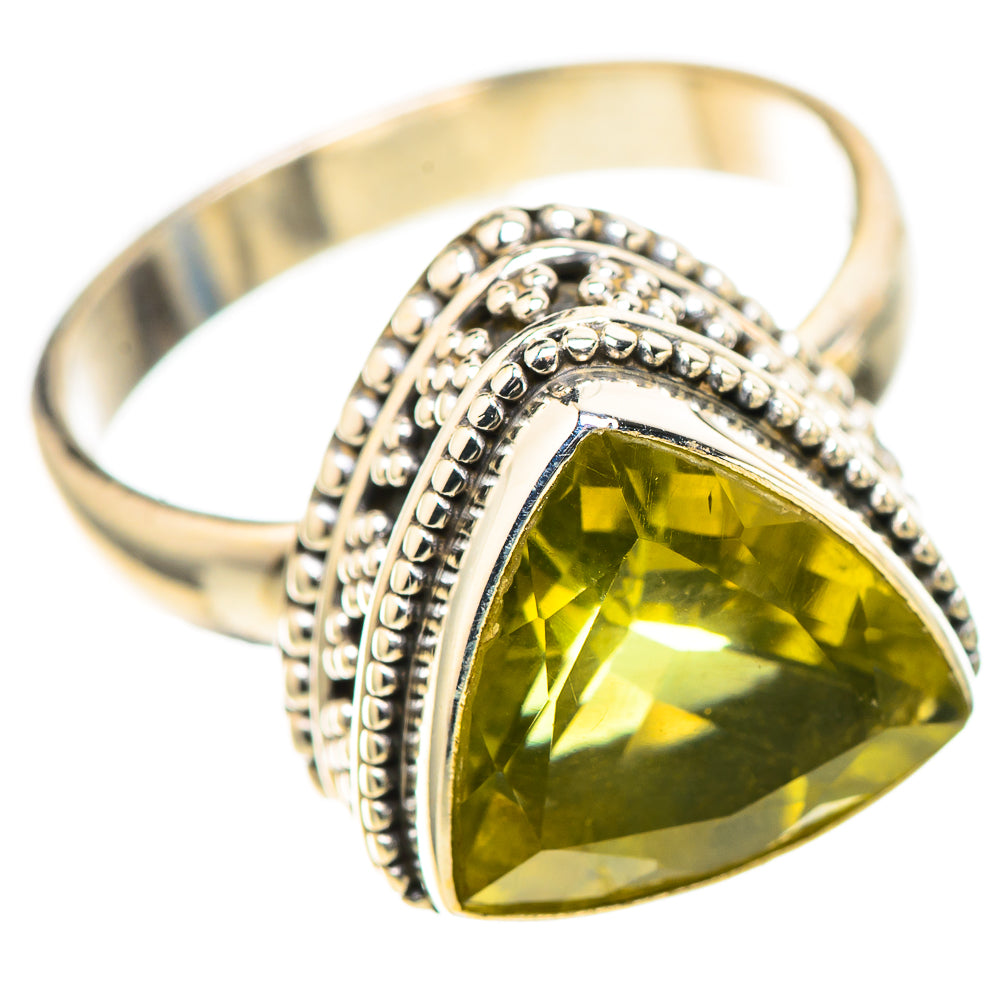 Faceted Citrine Ring Size 8.25 (925 Sterling Silver) RING136830