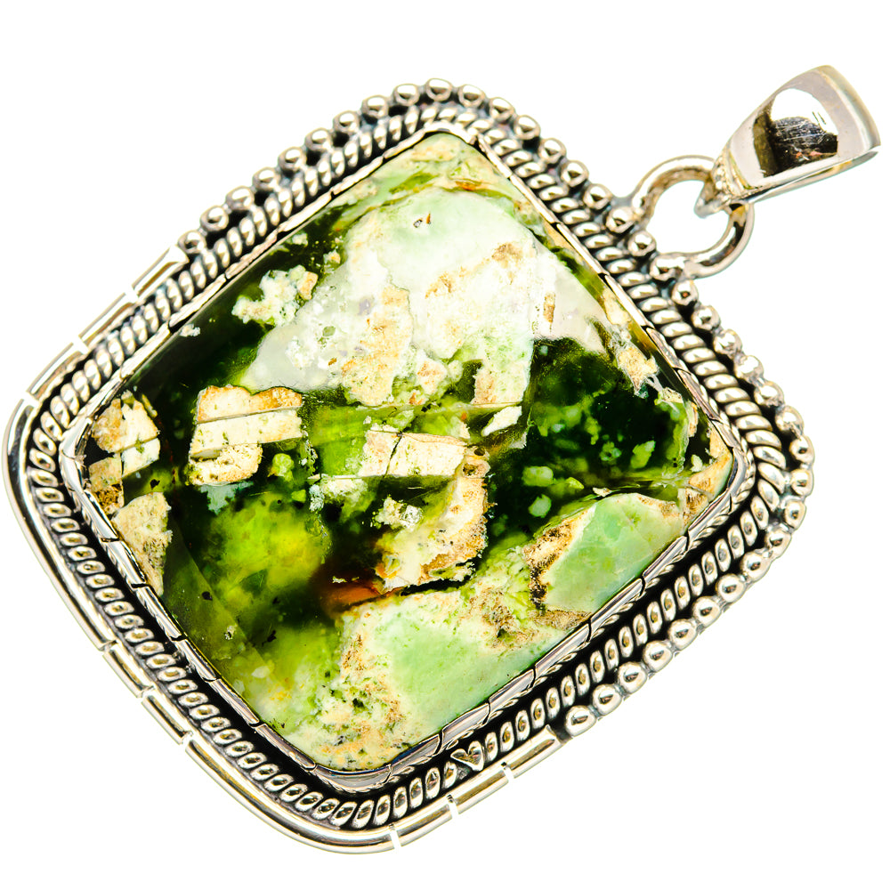 Rainforest Opal Pendant 1 3/4" (925 Sterling Silver) PD36343