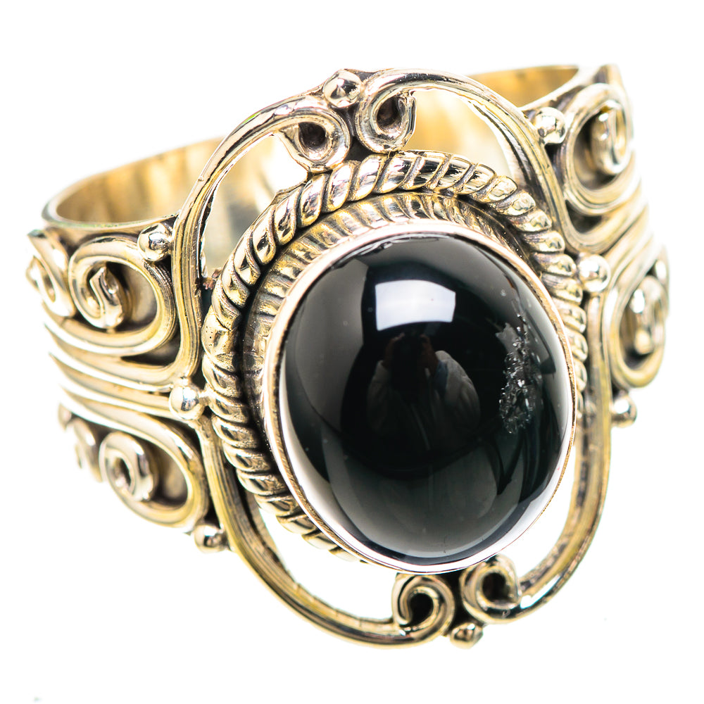 Black Onyx Ring Size 9.25 (925 Sterling Silver) RING136984