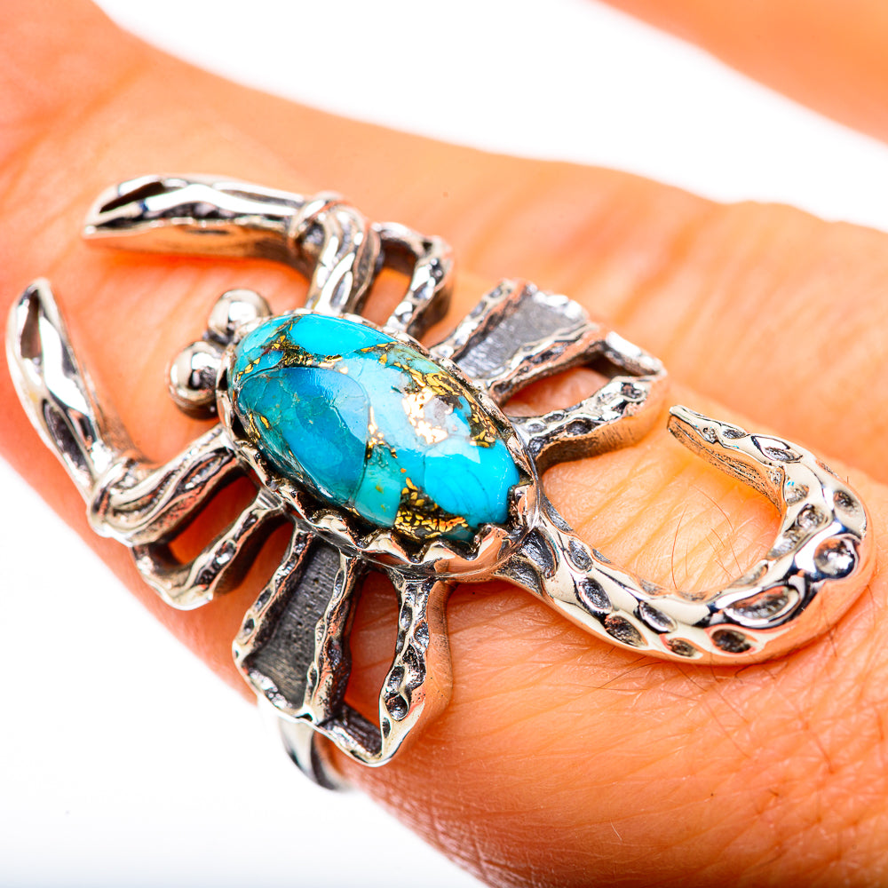 Kingman Mohave Turquoise Ring Size 7.25 (925 Sterling Silver) RING135875