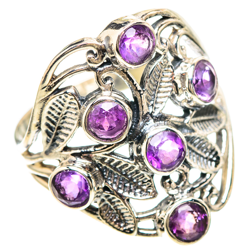 Faceted Amethyst Ring Size 9.75 (925 Sterling Silver) RING136982