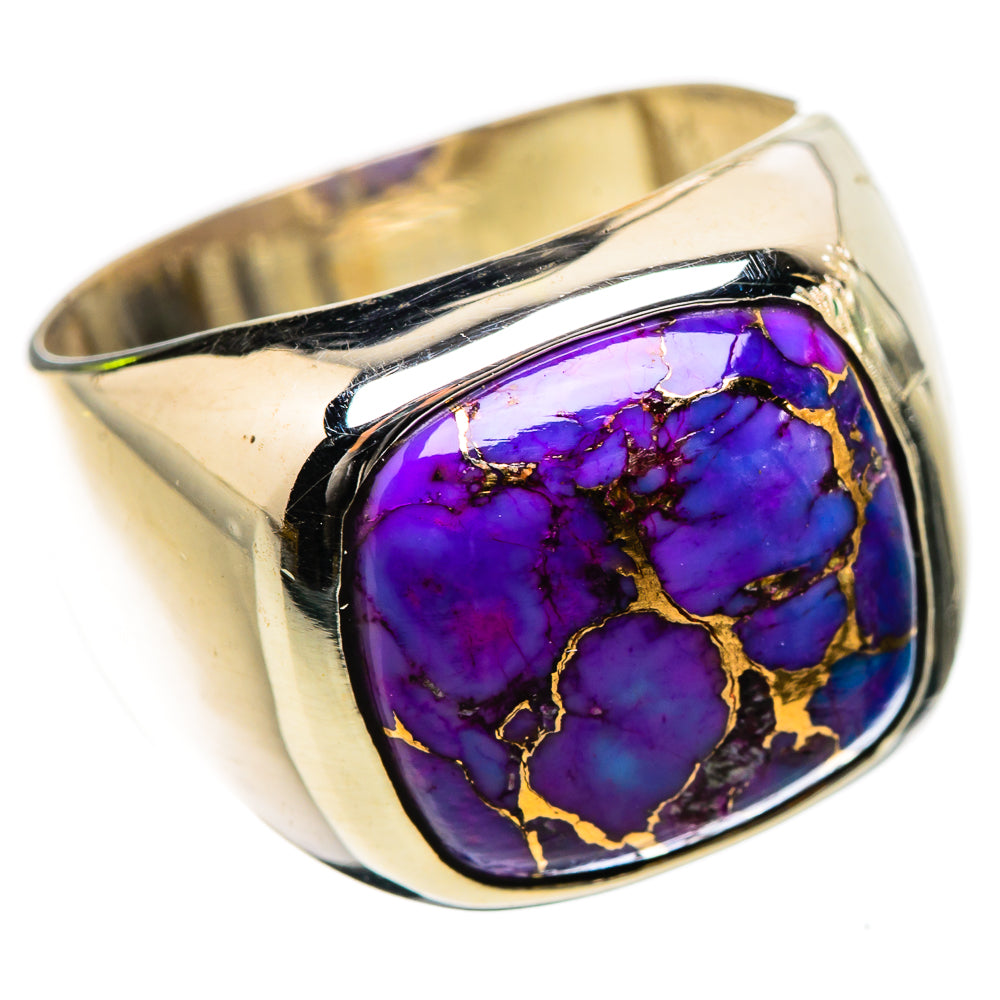 Purple Copper Composite Turquoise Ring Size 7 (925 Sterling Silver) RING135409