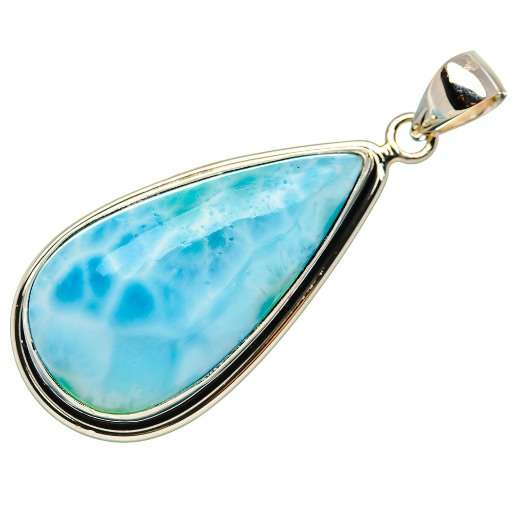 Larimar Pendant 1 7/8" (925 Sterling Silver) PD36988