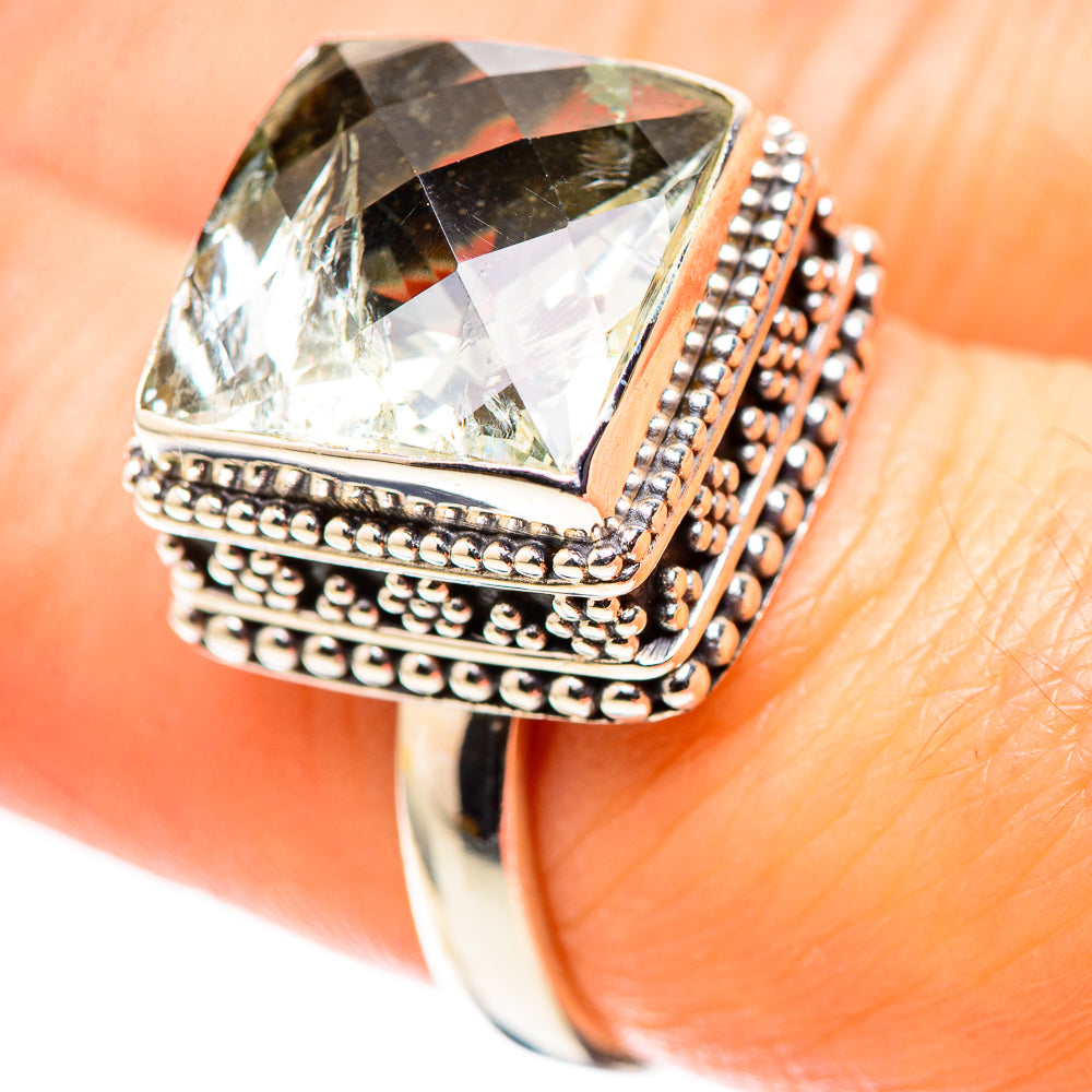 Green Amethyst Ring Size 7.25 (925 Sterling Silver) RING136838