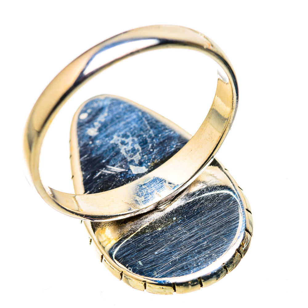 Large Green Moonstone Ring Size 10.75 (925 Sterling Silver) RING136191