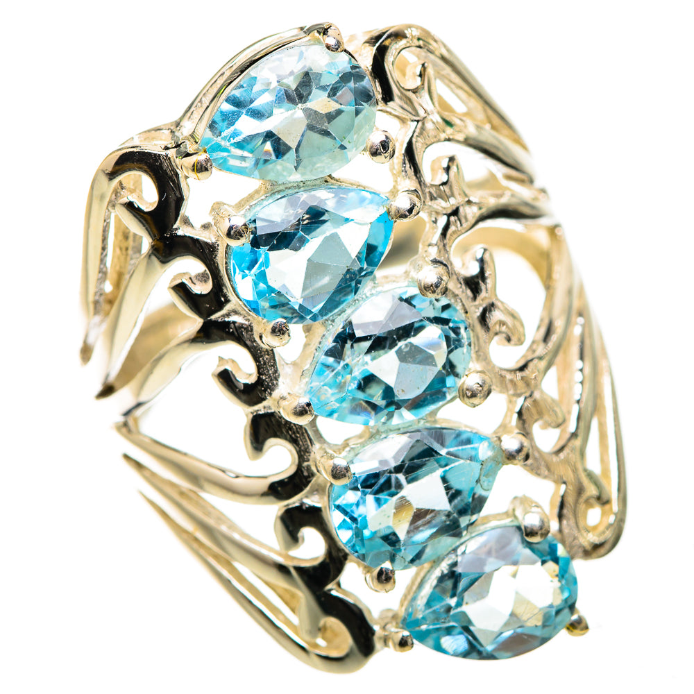 Blue Topaz Ring Size 6 (925 Sterling Silver) RING135452