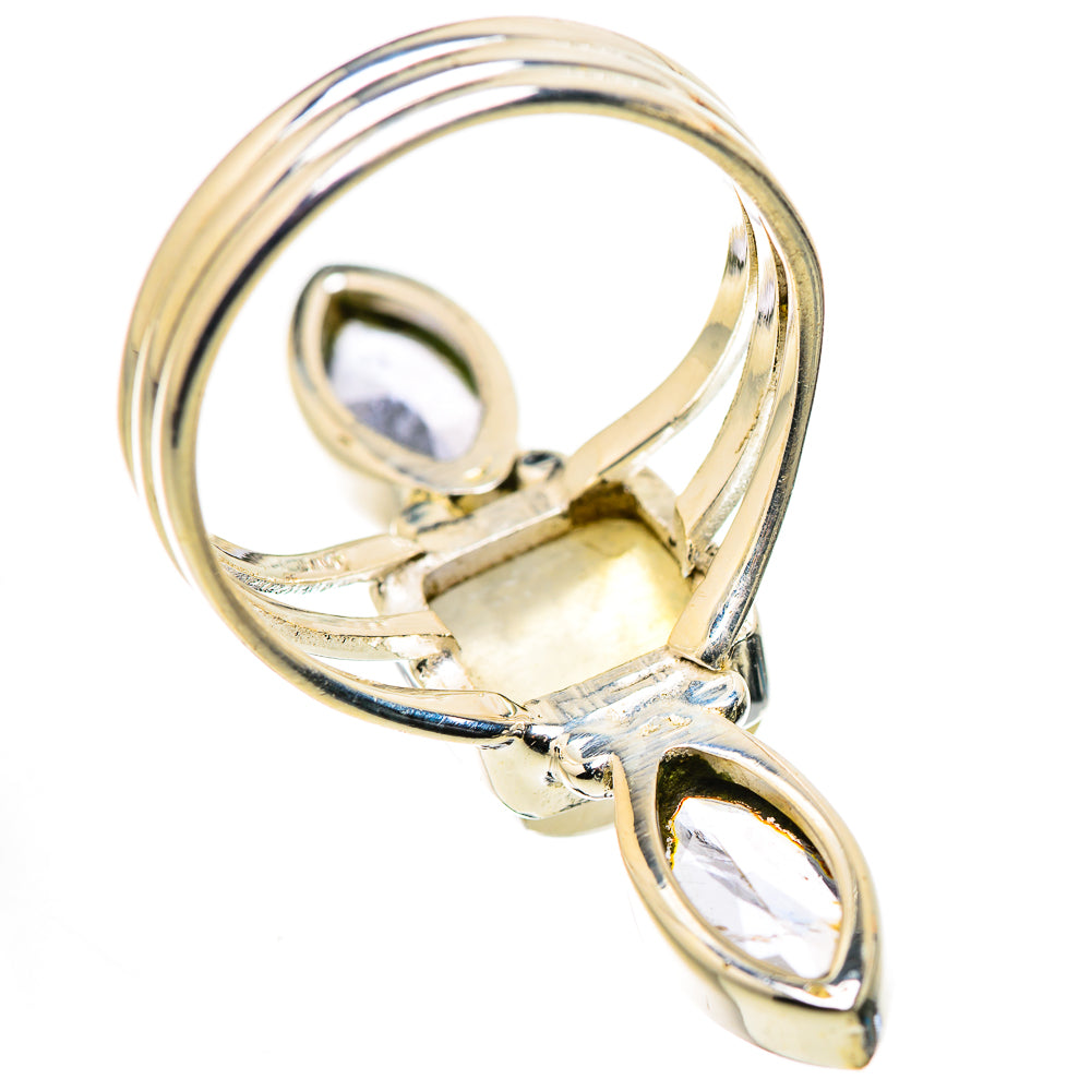 Rainbow Moonstone, Tanzanite Ring Size 7.25 (925 Sterling Silver) RING134611