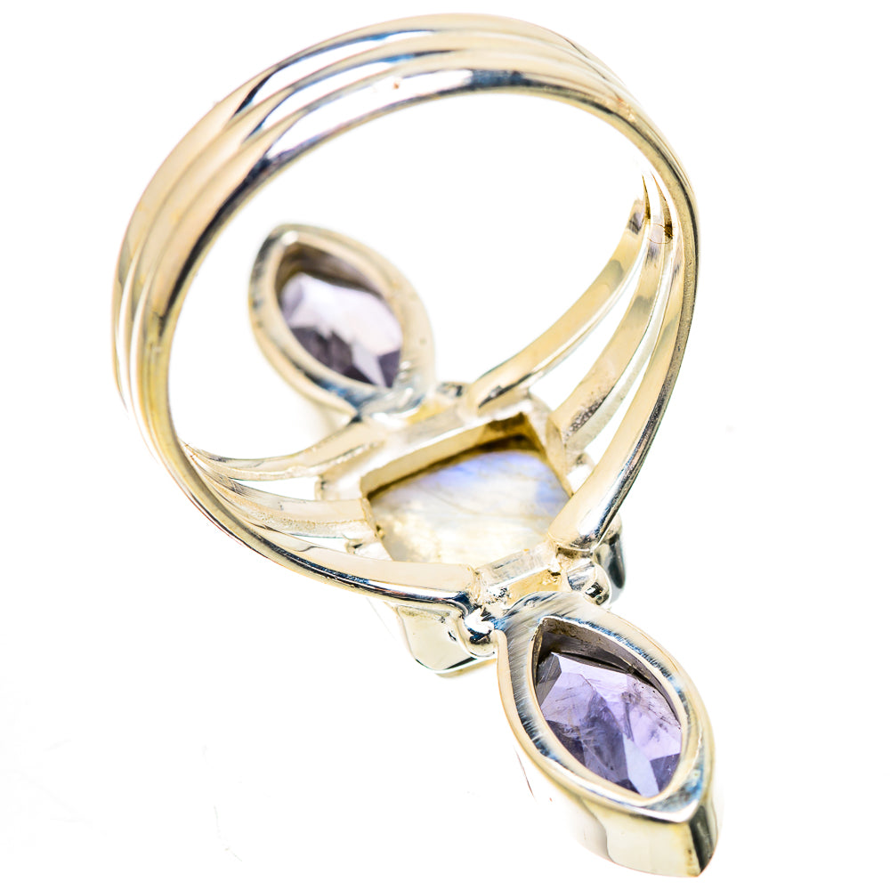Rainbow Moonstone, Tanzanite Ring Size 9 (925 Sterling Silver) RING135249