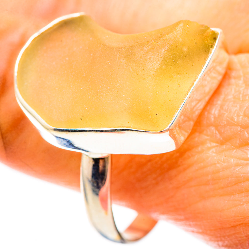 Large Libyan Desert Glass Ring Size 12.25 (925 Sterling Silver) RING136360