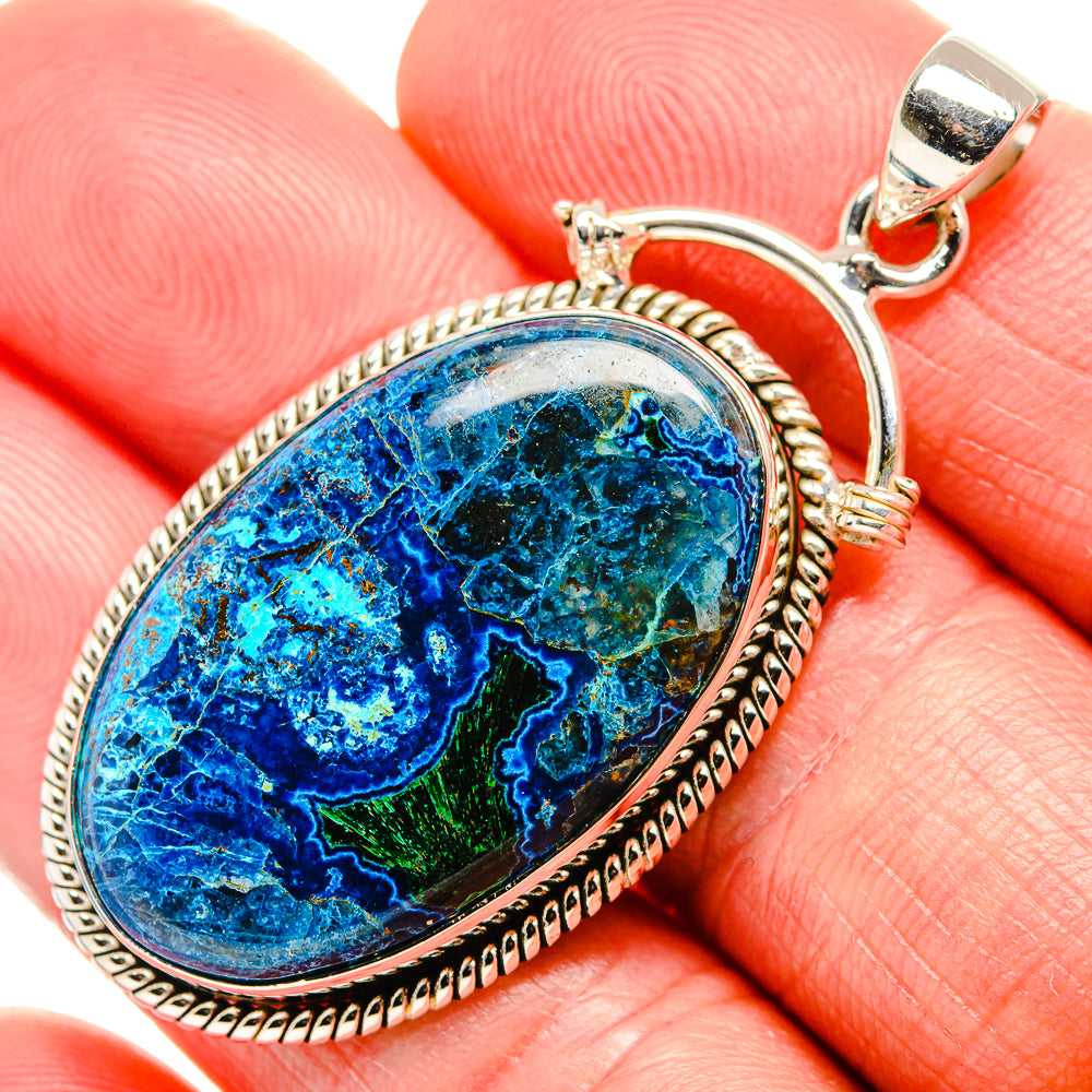 Shattuckite Pendant 2" (925 Sterling Silver) PD36876