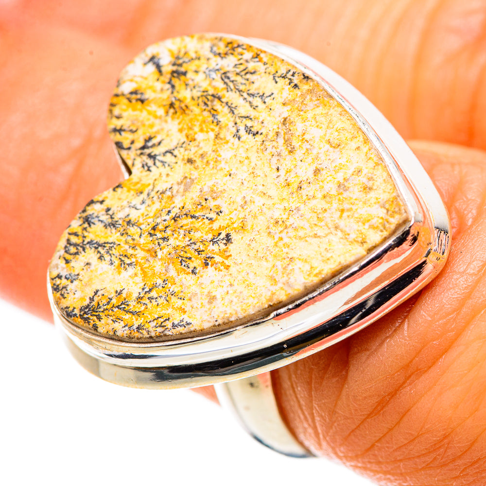 Psilomelane Dendritic Agate Ring Size 6.25 (925 Sterling Silver) RING134869