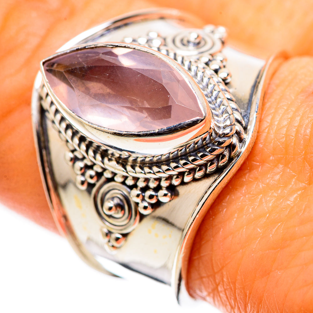 Rose Quartz Ring Size 8.75 (925 Sterling Silver) RING135636