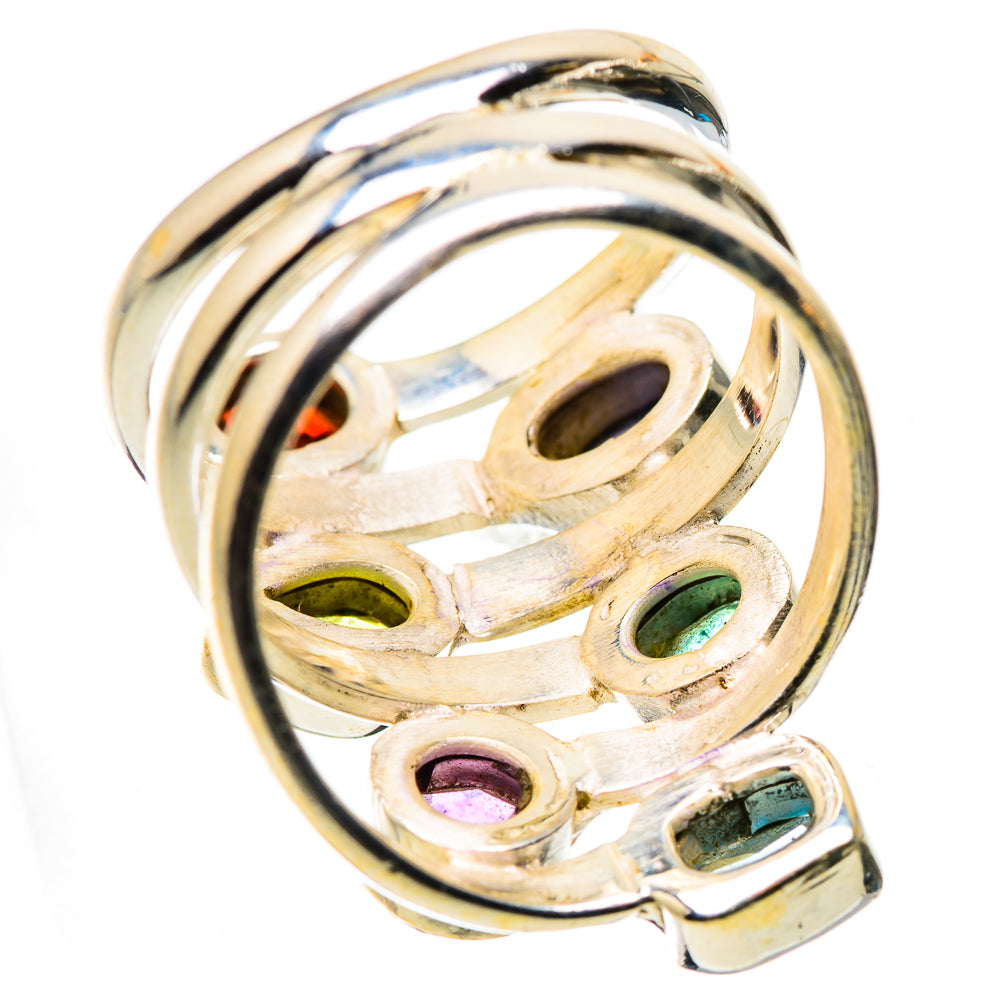 Garnet, Amethyst, Peridot, Tanzanite, Blue Topaz Ring Size 6.25 (925 Sterling Silver) RING134923