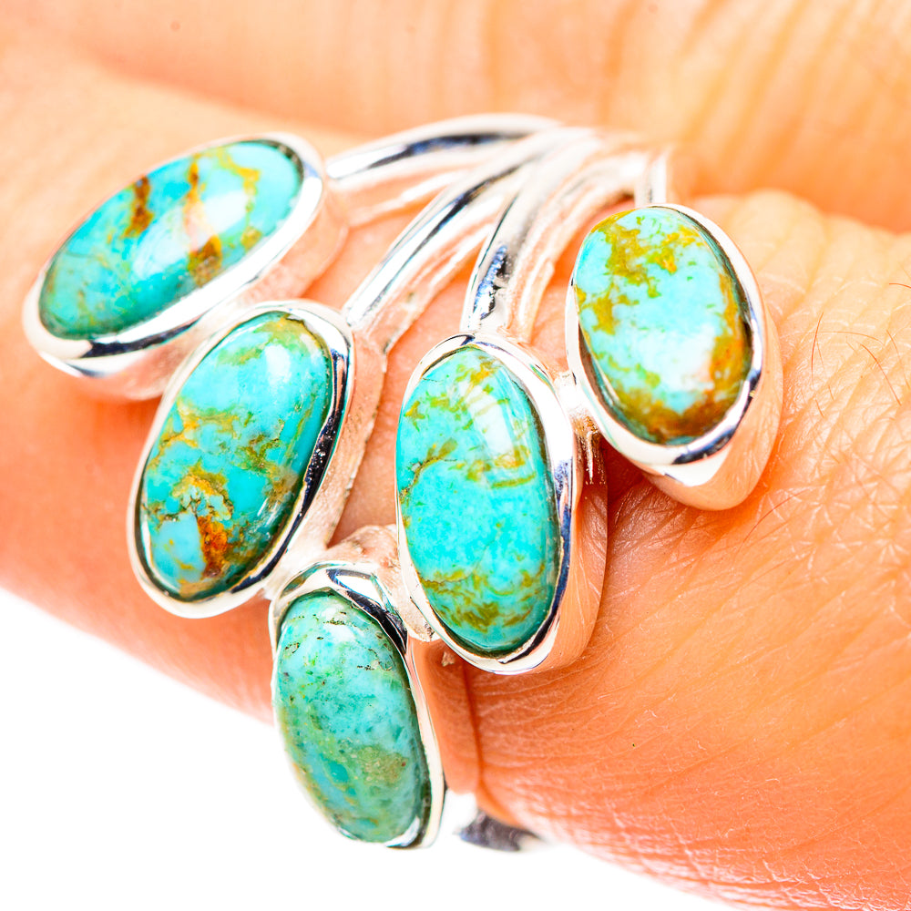 Chrysocolla 925 Sterling Silver Ring Size 7.5 (925 Sterling Silver) RING137451
