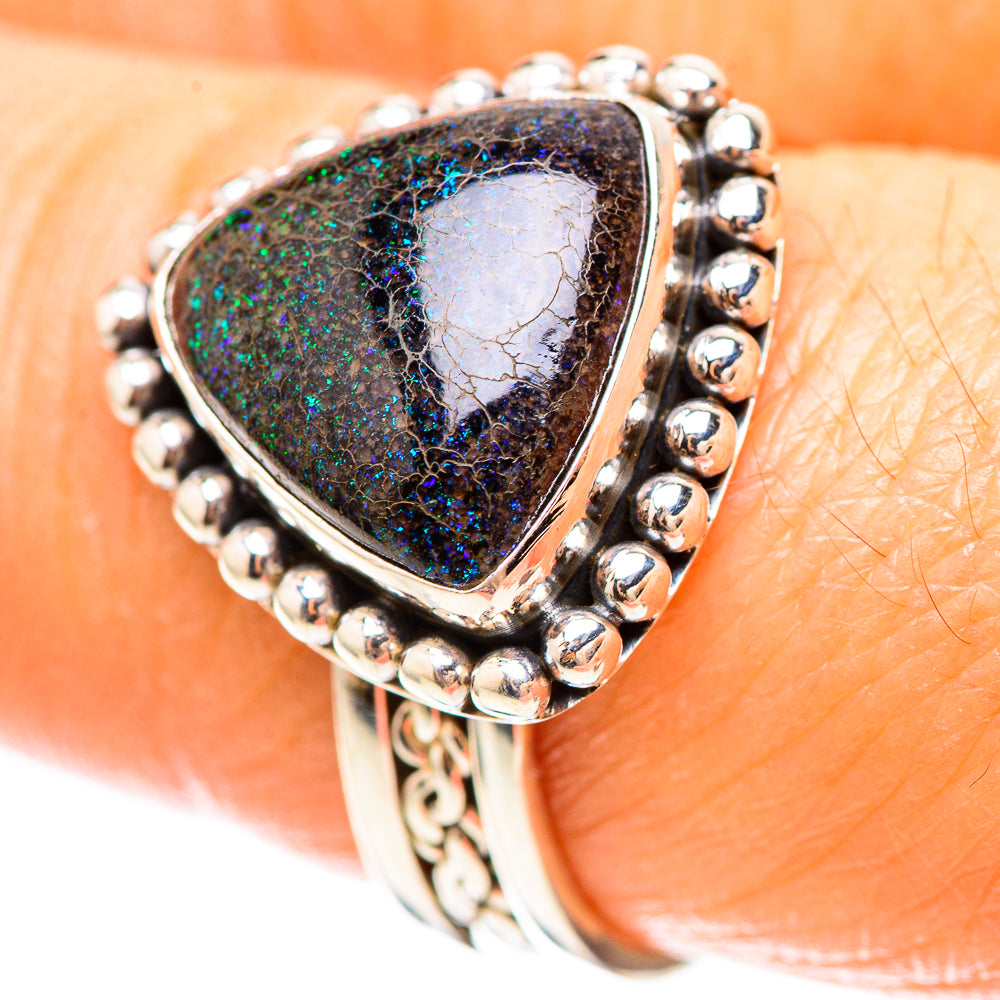 Andamooka Opal Ring Size 8 (925 Sterling Silver) RING136291
