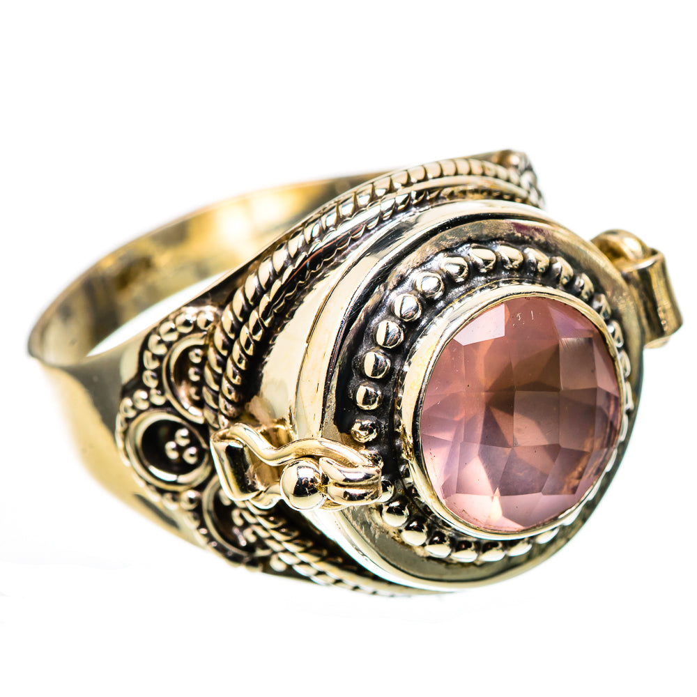 Poison Rose Quartz 925 Sterling Silver Ring Size 11.75 (925 Sterling Silver) RING137628