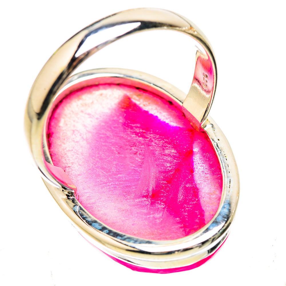 Large Pink Window Druzy Ring Size 10.25 (925 Sterling Silver) RING135360