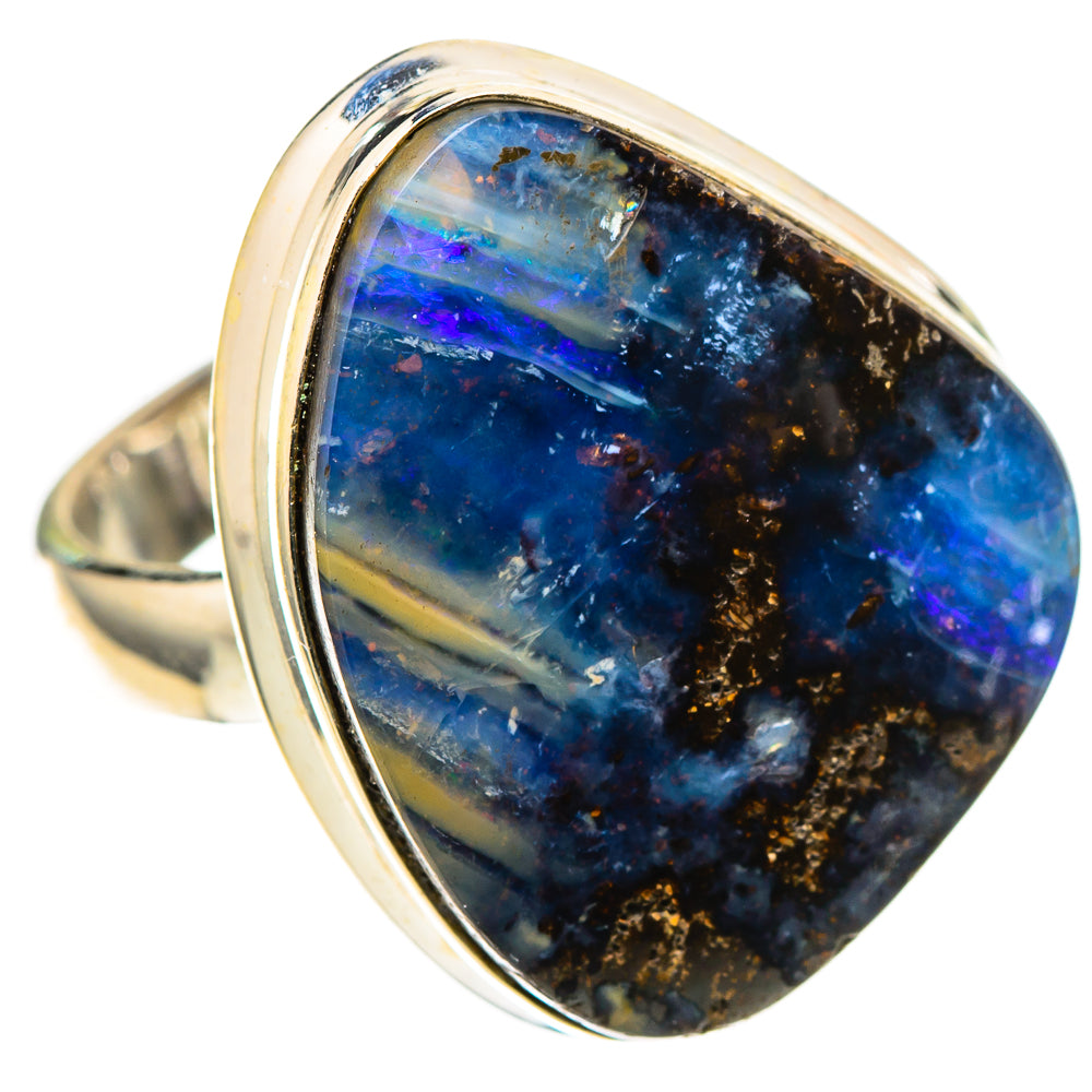 Boulder Opal 925 Sterling Silver Ring Size 6.5 (925 Sterling Silver) RING137642