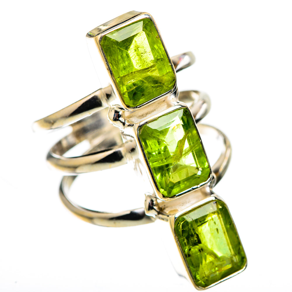 Large Peridot Ring Size 6.5 (925 Sterling Silver) RING136139