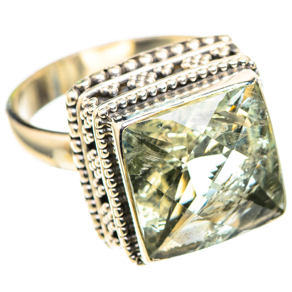 Green Amethyst Ring Size 7.25 (925 Sterling Silver) RING136838