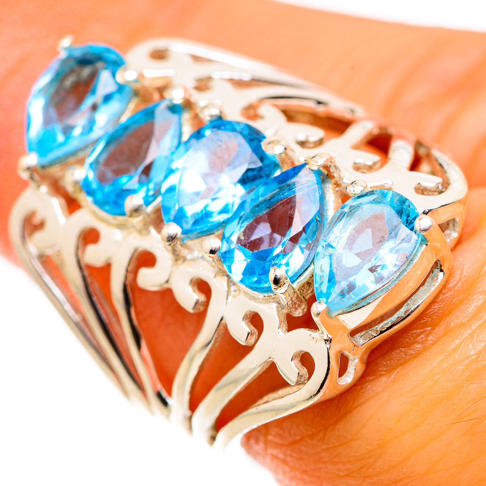 Blue Topaz Ring Size 6.25 (925 Sterling Silver) RING134897