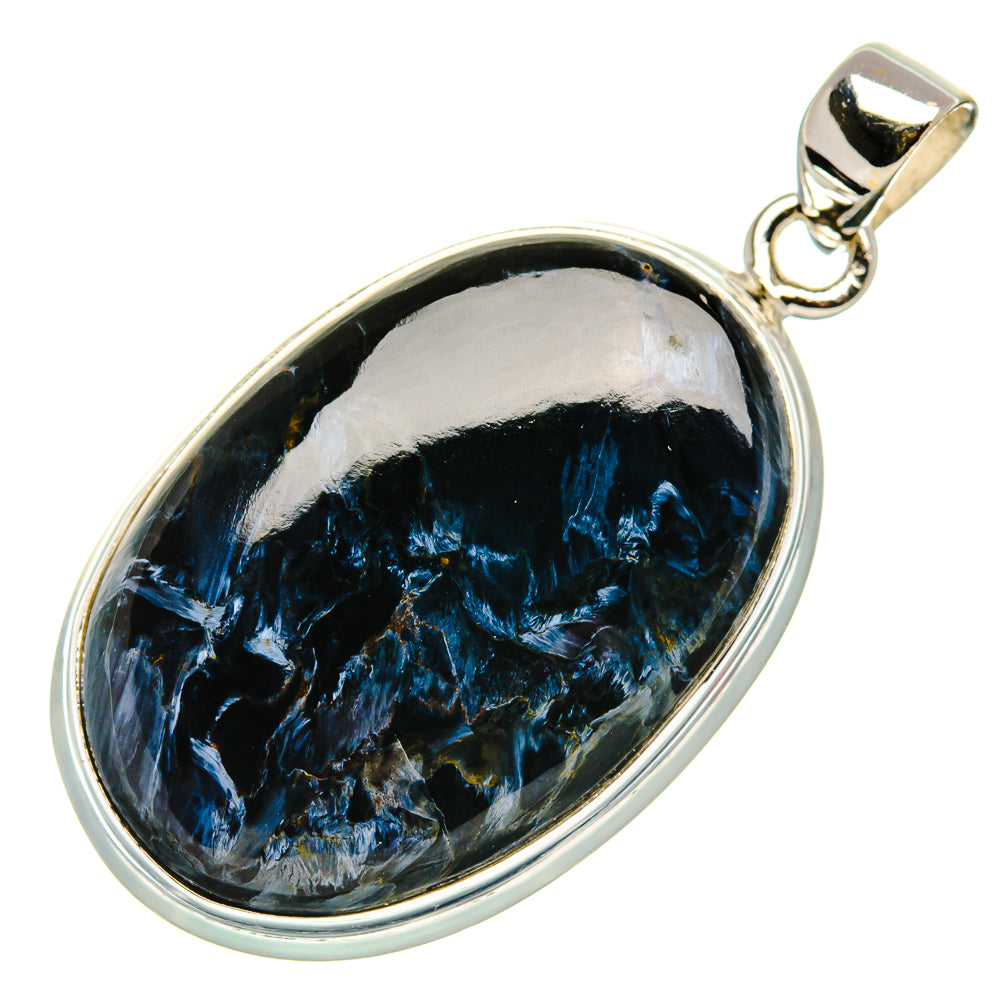 Pietersite 925 Sterling Silver Pendant 1 3/4" Ana Co P37062