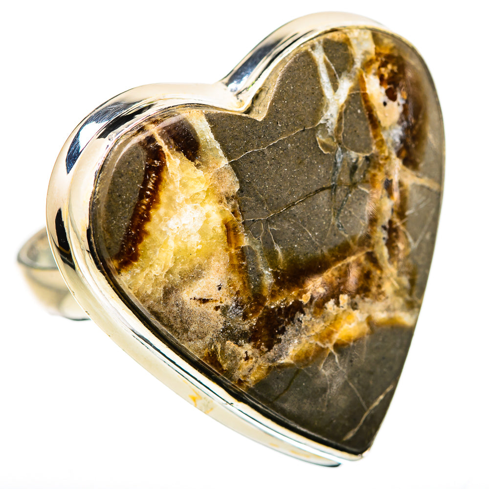 Large Septarian Nodule Ring Size 9.75 (925 Sterling Silver) RING135769
