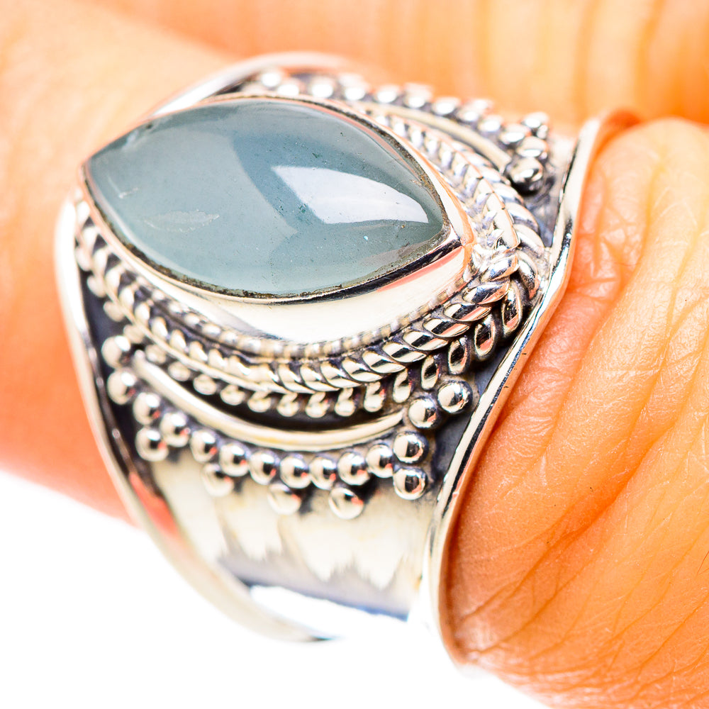 Natural Aquamarine 925 Sterling Silver Ring Size 6.5 (925 Sterling Silver) RING137447