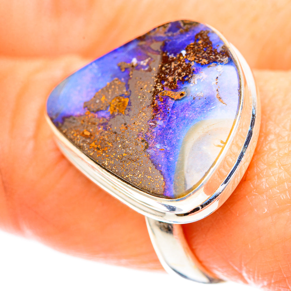 Boulder Opal Ring Size 8.75 (925 Sterling Silver) RING136726