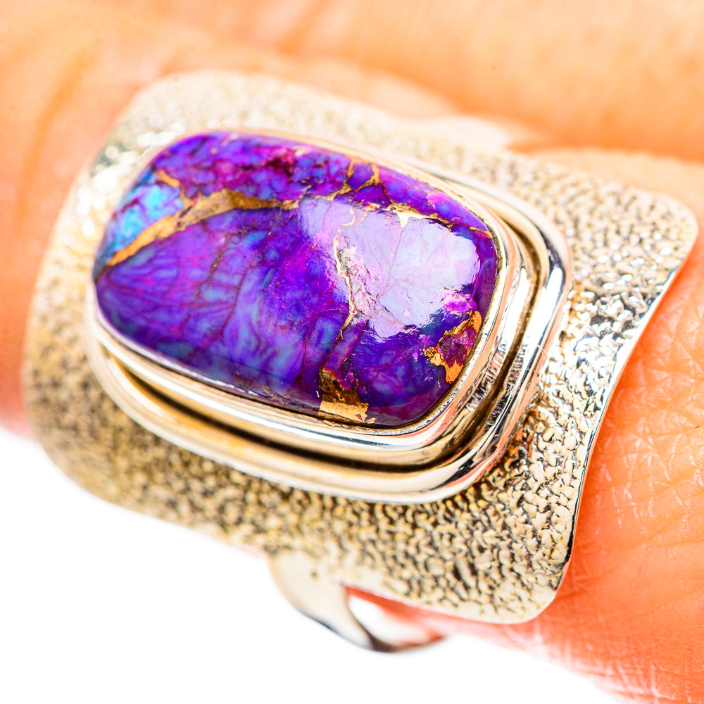 Purple Copper Composite Turquoise Ring Size 9.5 (925 Sterling Silver) RING136423