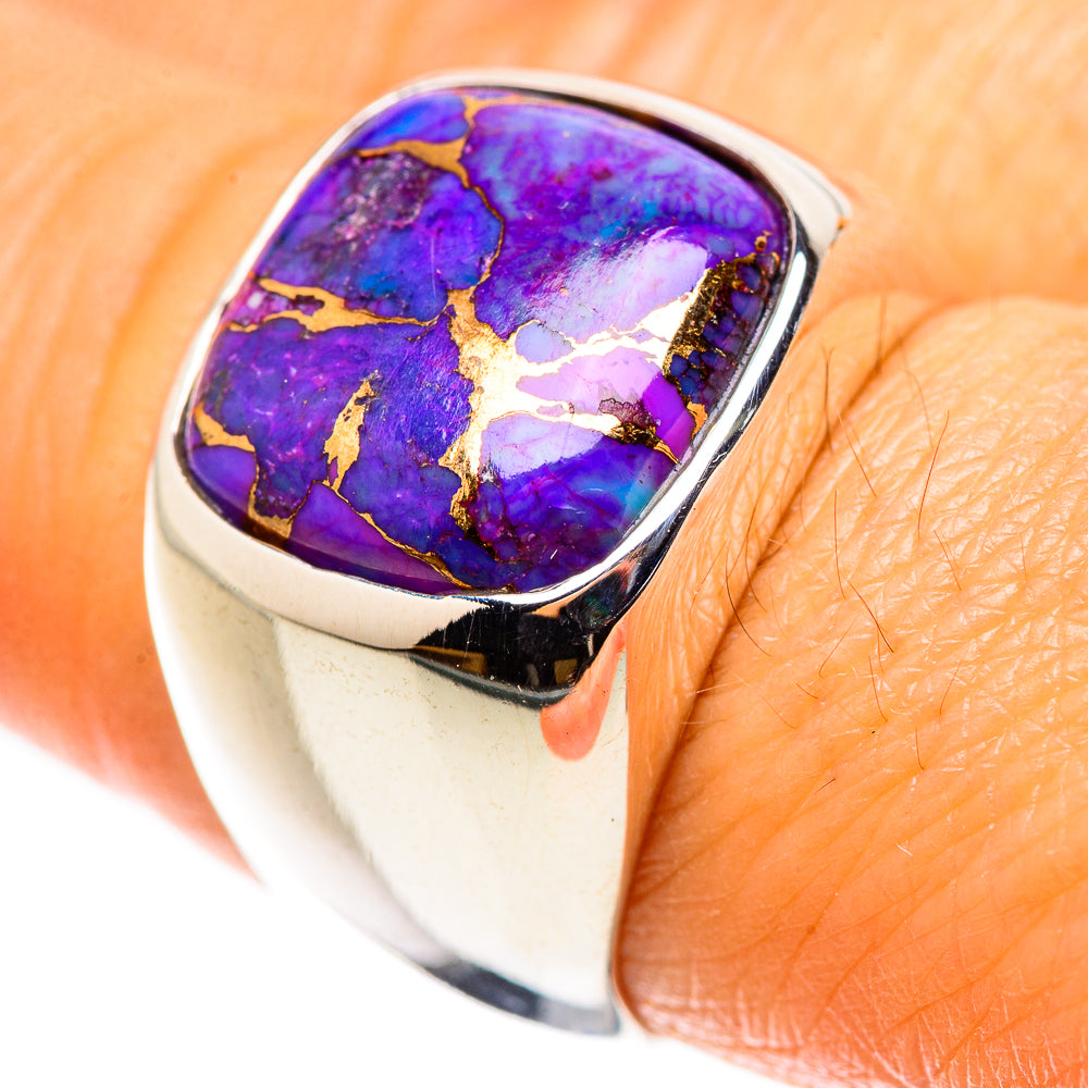 Purple Copper Composite Turquoise Ring Size 8.5 (925 Sterling Silver) RING134795