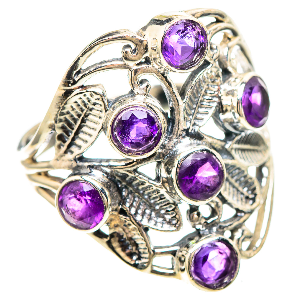 Faceted Amethyst Ring Size 9 (925 Sterling Silver) RING137013
