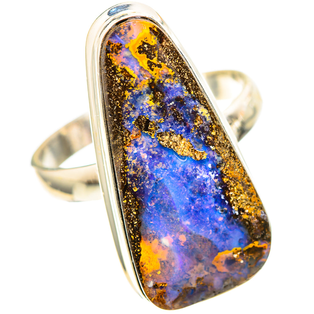Large Boulder Opal Ring Size 10.75 (925 Sterling Silver) RING136746