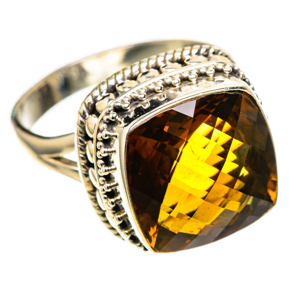 Mandarin Citrine 925 Sterling Silver Ring Size 9.75 (925 Sterling Silver) RING137703